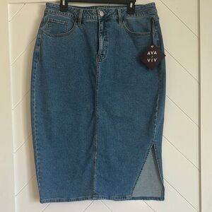 Women's Blue Denim Skirt